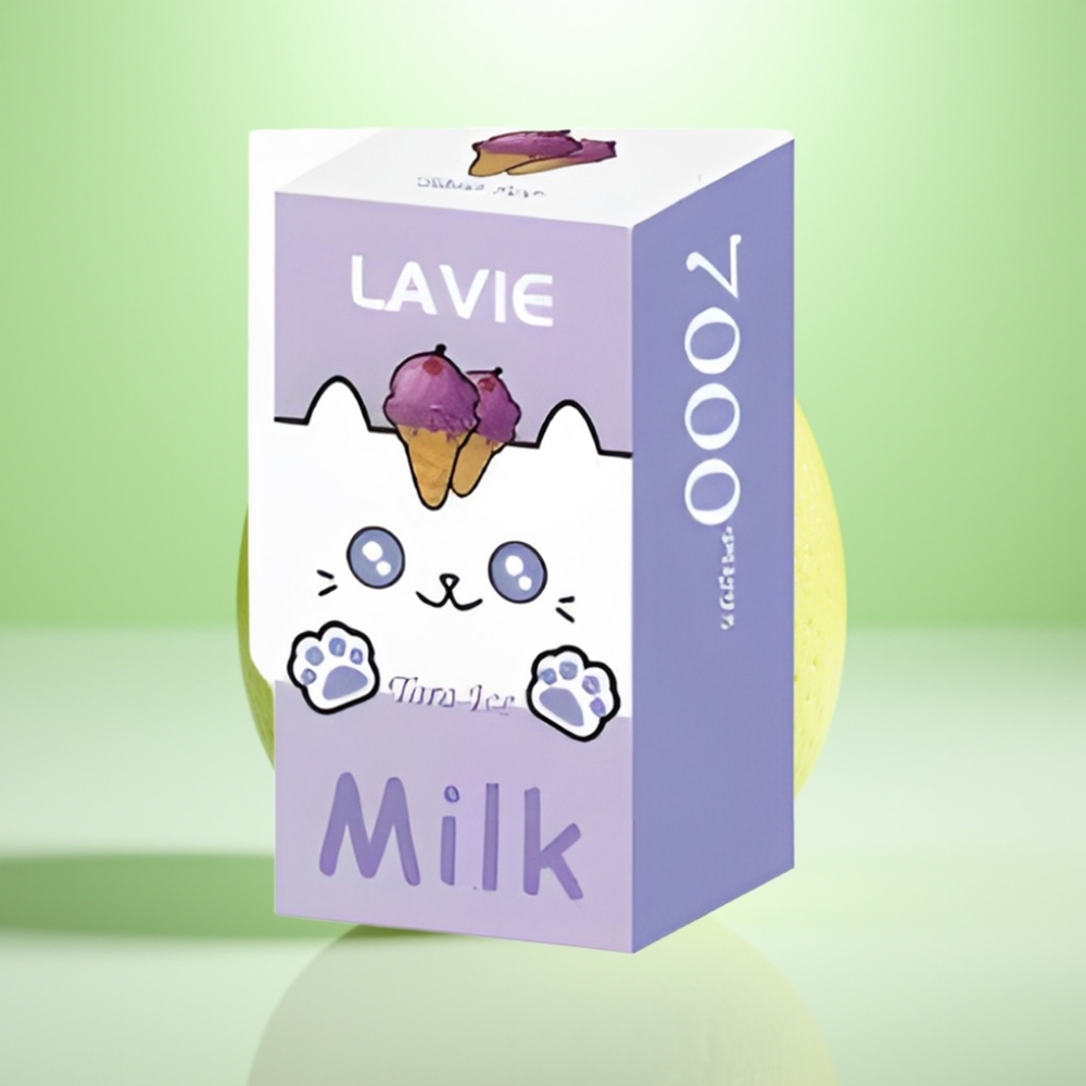 LAVIE Milk 7000 Puffs Dispozabil Vape Taro Ice – 16ML, 600mAh, Type C