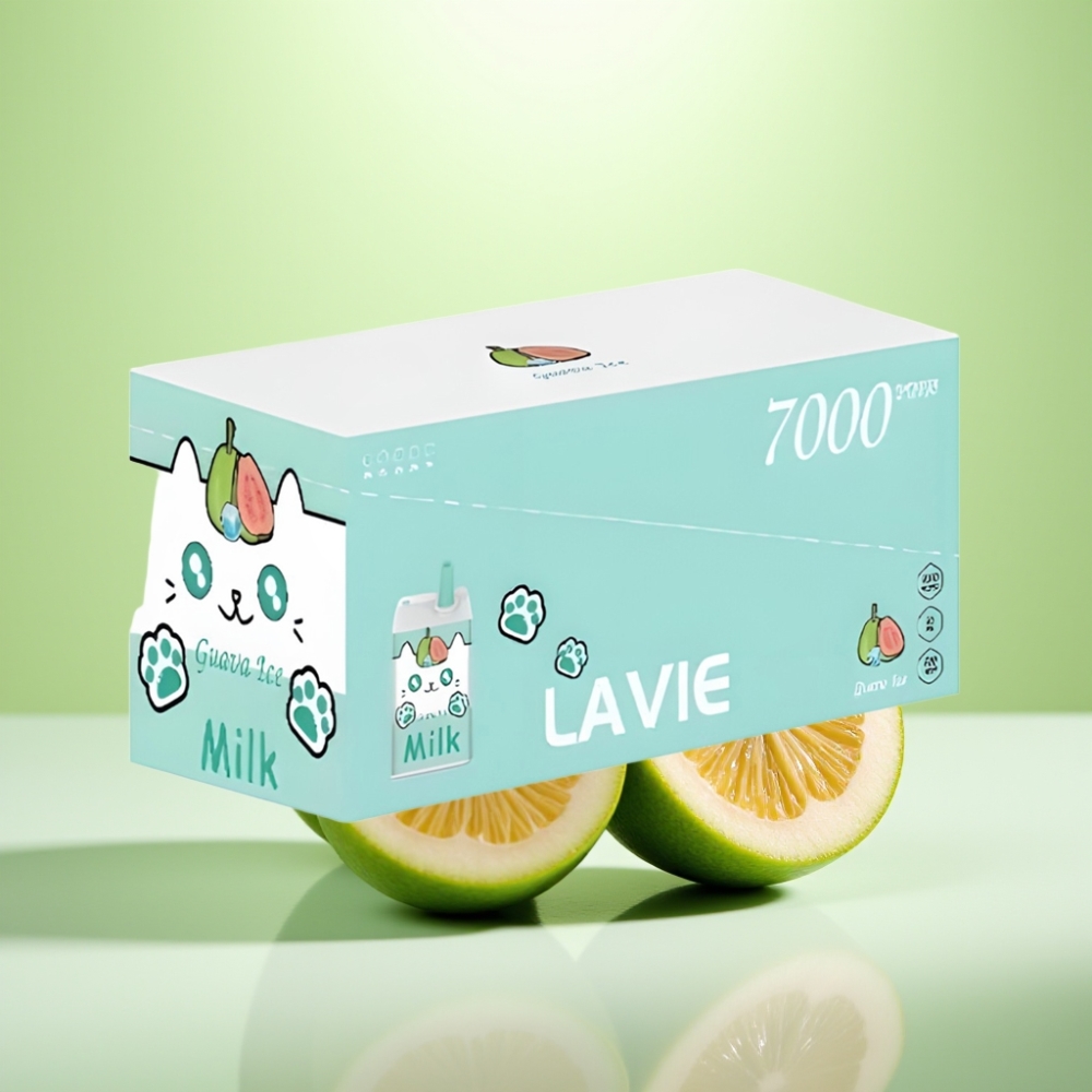 LAVIE Milk 7000 Puffs Guava Ice – 16ML, 5% nikotina, 600mAh, Type C