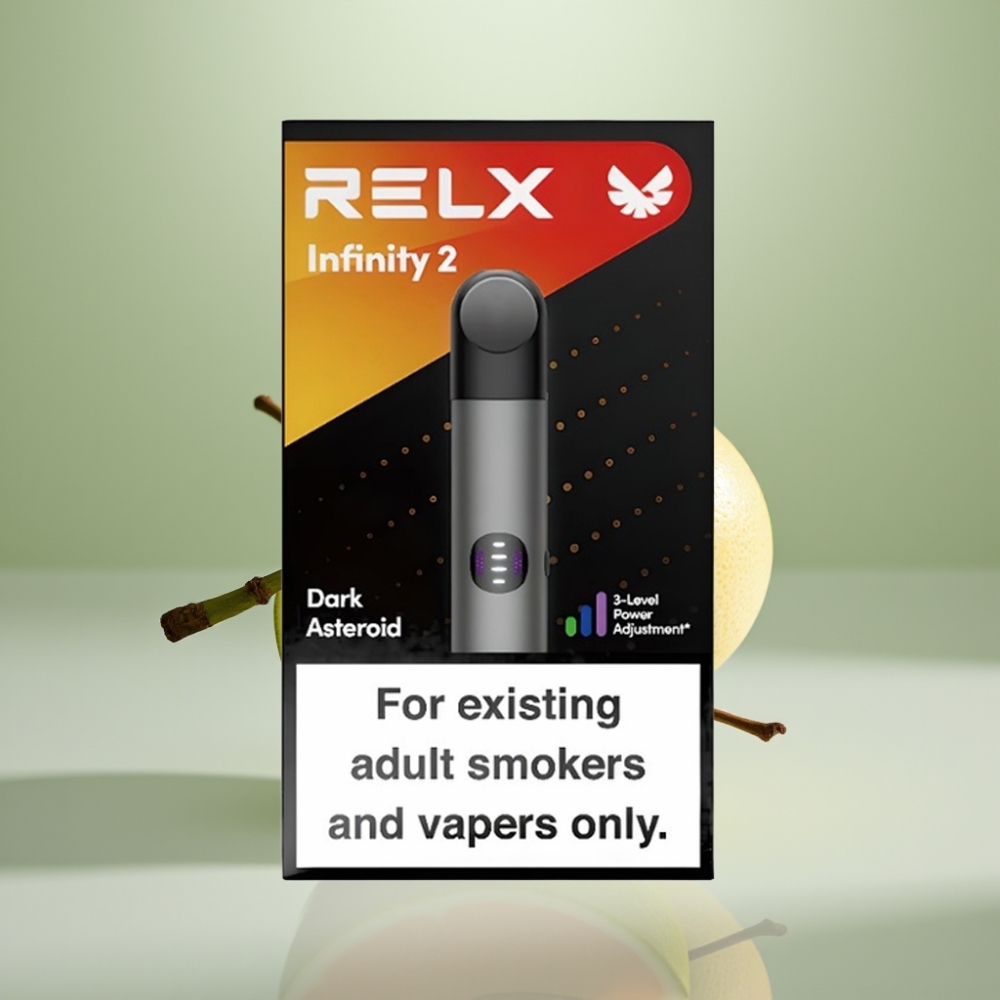 RELX Infinity 2 Vape uređaj - Siva, 1.9 ml, 600-650 pufova, 440mAh