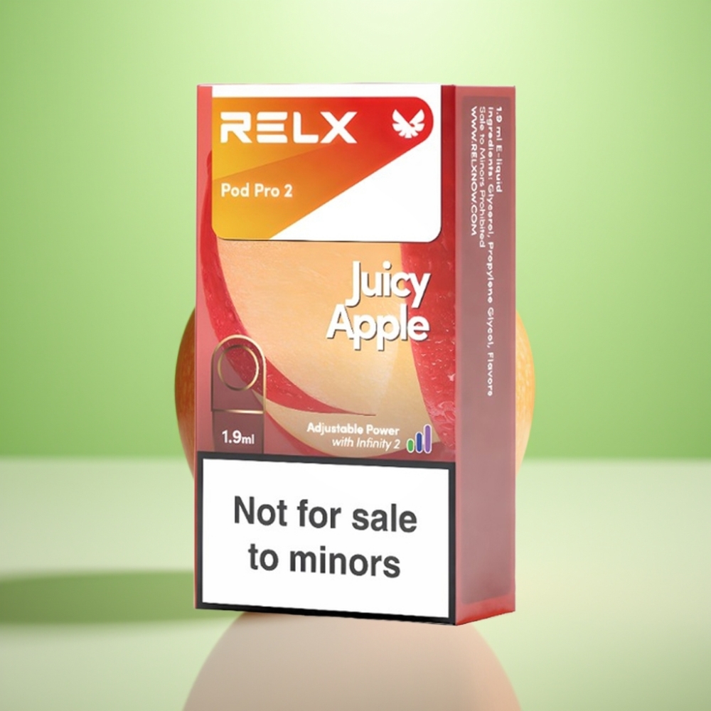 RELX Pod Pro 2 0% nikotina, 600 puševa, 1.9ml, Sočna Jabuka