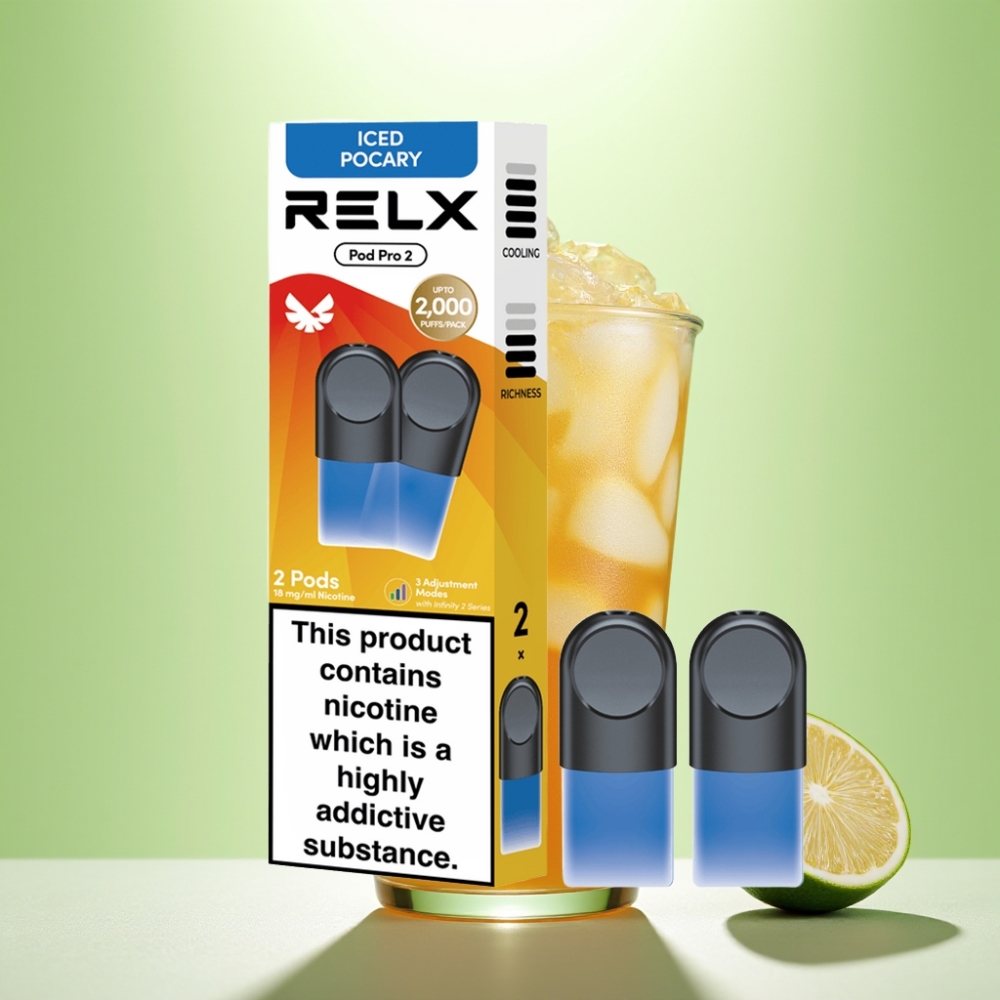 RELX Pod Pro 2 - 1,8% nikotina, 600 puševa, 1,9ml, Iced Pocary