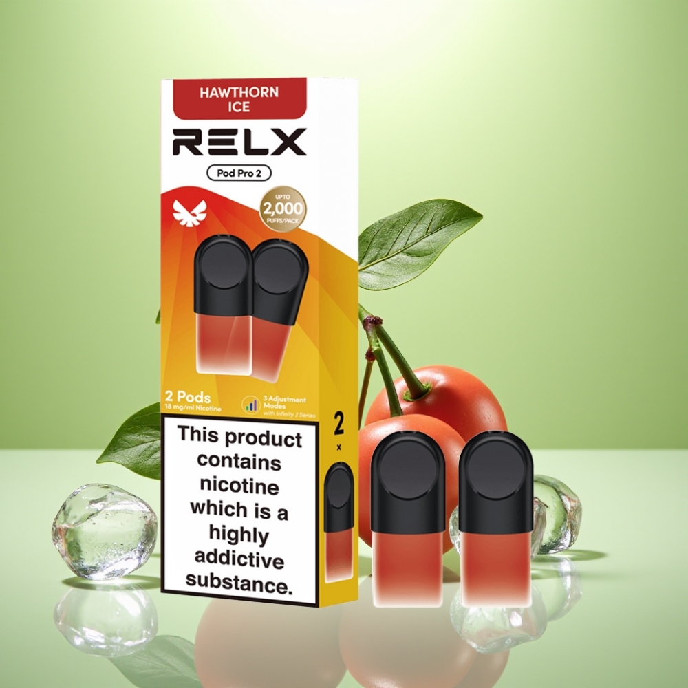 RELX Pod Pro 2 - 1,8% nikotina, 600 pufova, 1,9ml kapacitet, Glog led