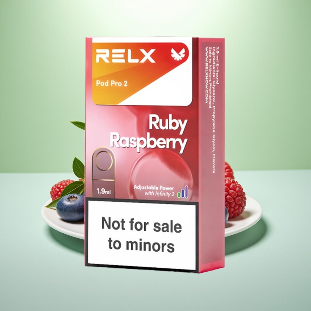 RELX Pod Pro 2 bez nikotina - 600 puševa, 1.9ml, plavi malina, 3 režima napona