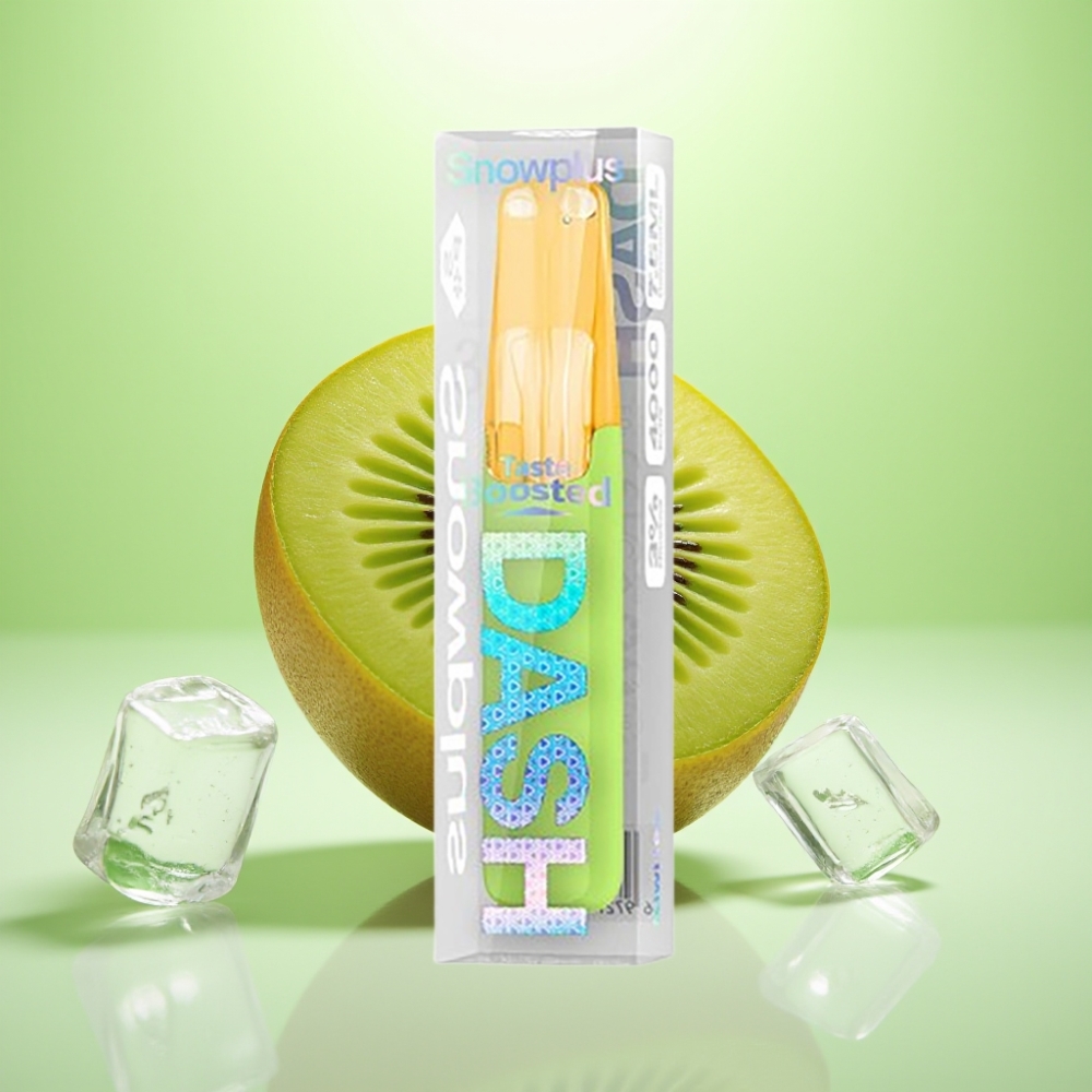 Snowplus Dash 4000 Pufova Jednokratna Elektronska Cigareta, Kiwi Ice, 7.5 ml, 4000 pufova, 530 mAh