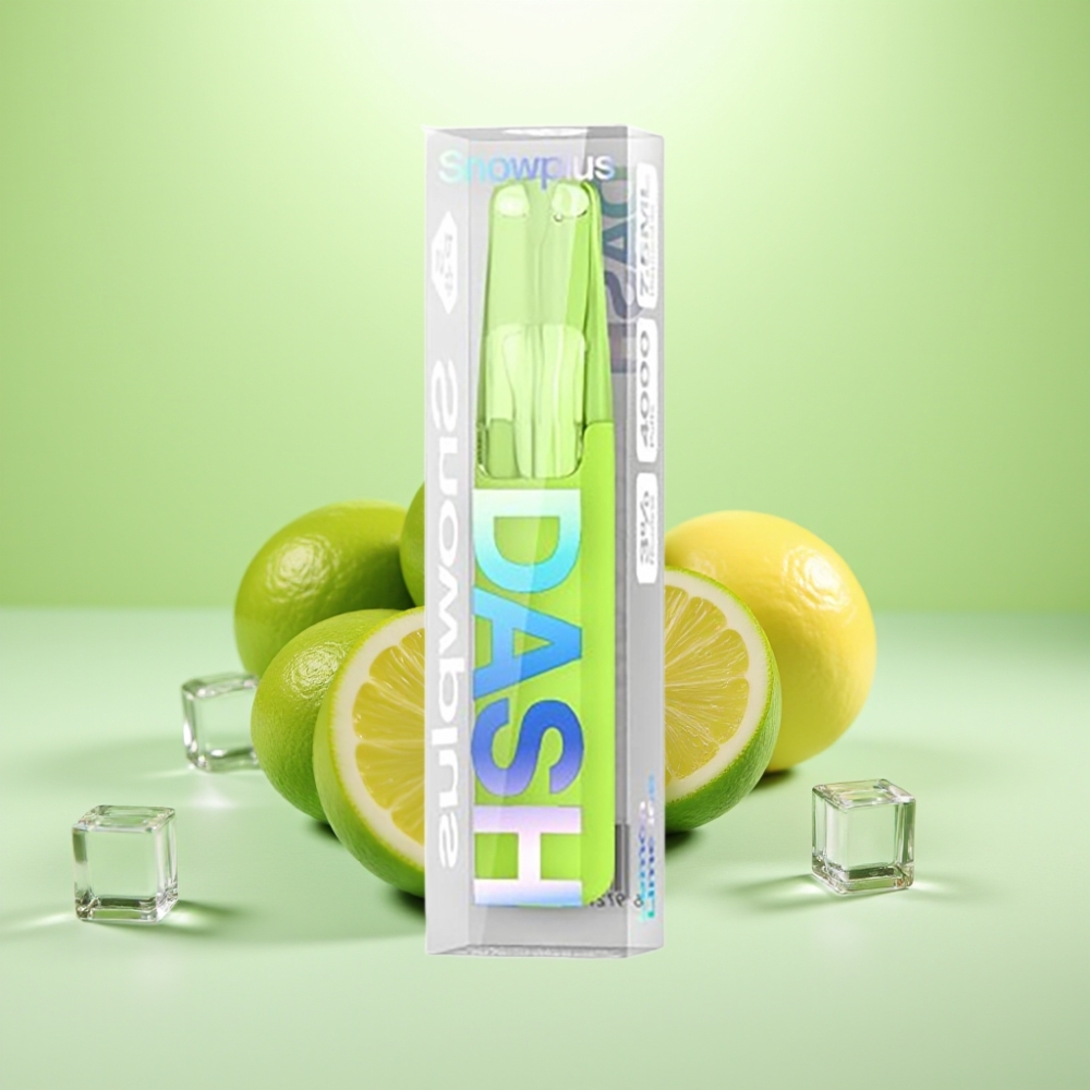 Snowplus Dash 4000 Pufova Jednokratni Uređaj Limeta Led, Keramika, 530 mAh, 7.5 ml