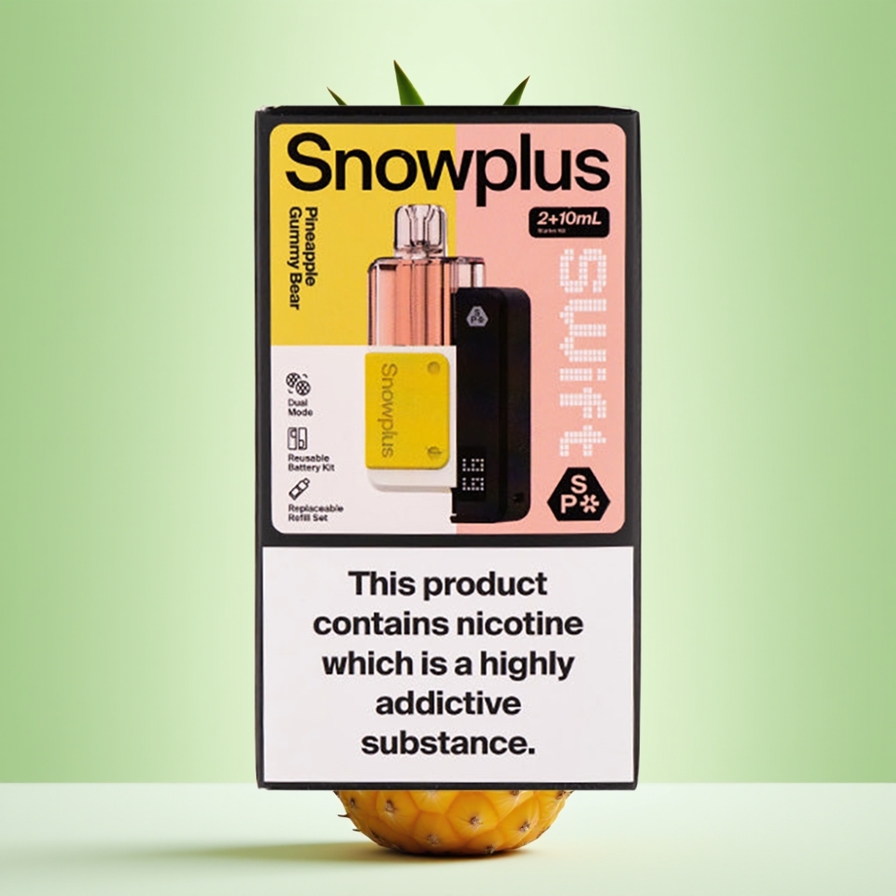 Snowplus Swift 5000 Puffs Prefilled Pod Kit Ananas Gum Medo 43x81x25mm, 1000mAh, 2+10ml