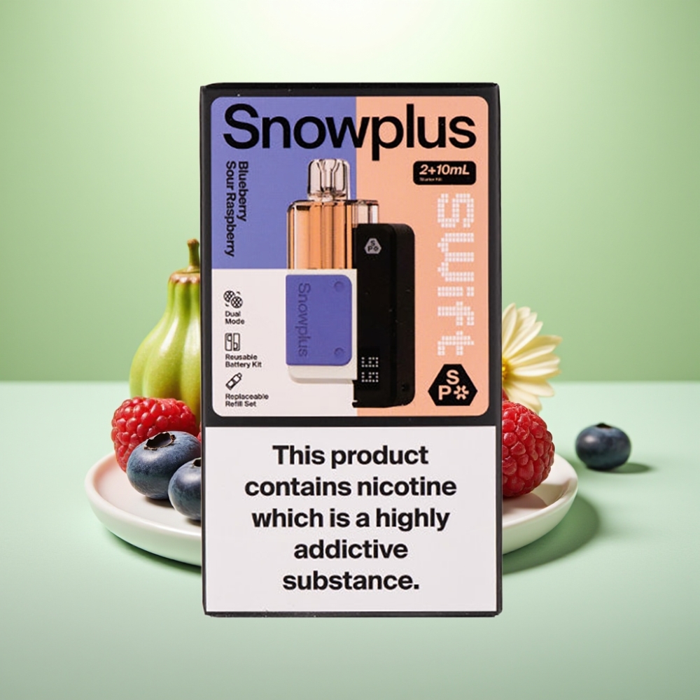 Snowplus Swift 5000 Puffs Prefilled Pod Kit Borovnica-Kisela Malina, 1000 mAh, Dual Mesh, 2+10 ml