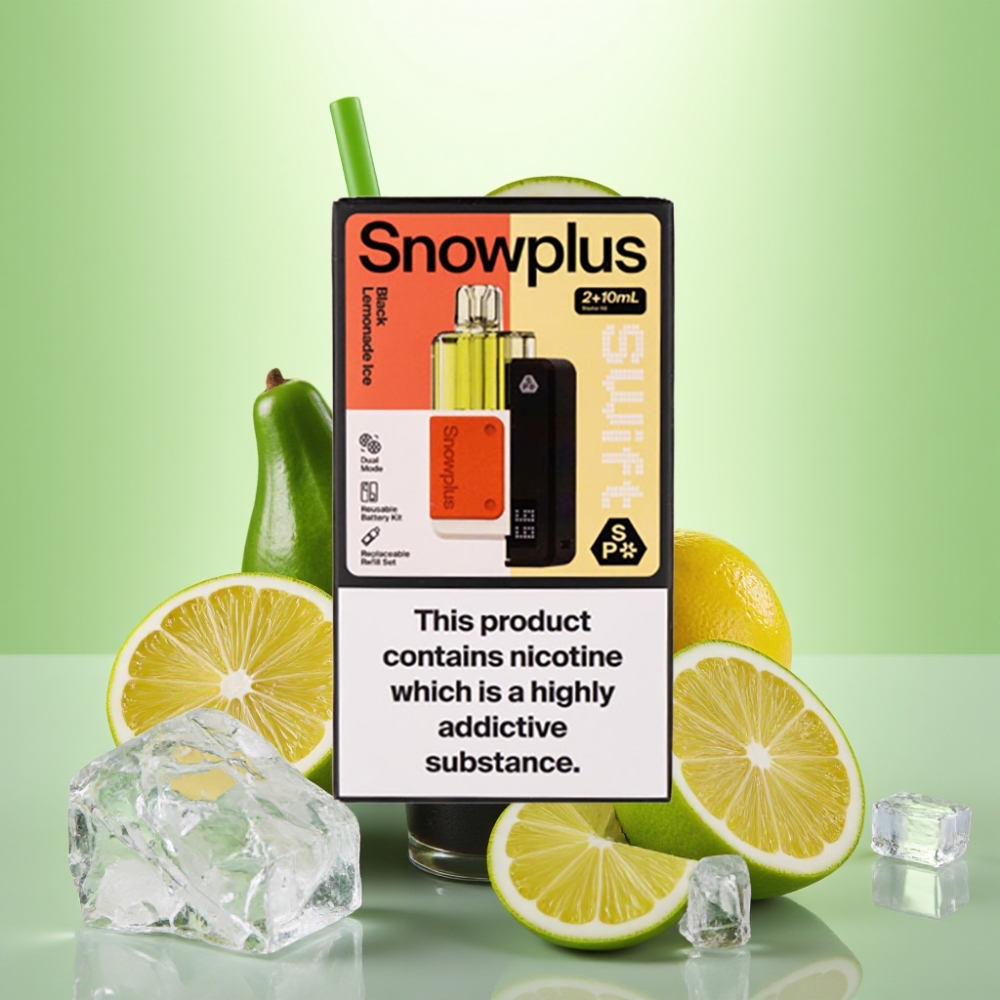 Snowplus Swift 5000 Puffs Prefilled Pod Kit Crni Limunada Ice – 1000 mAh, 2+10 ml, Dual Mesh