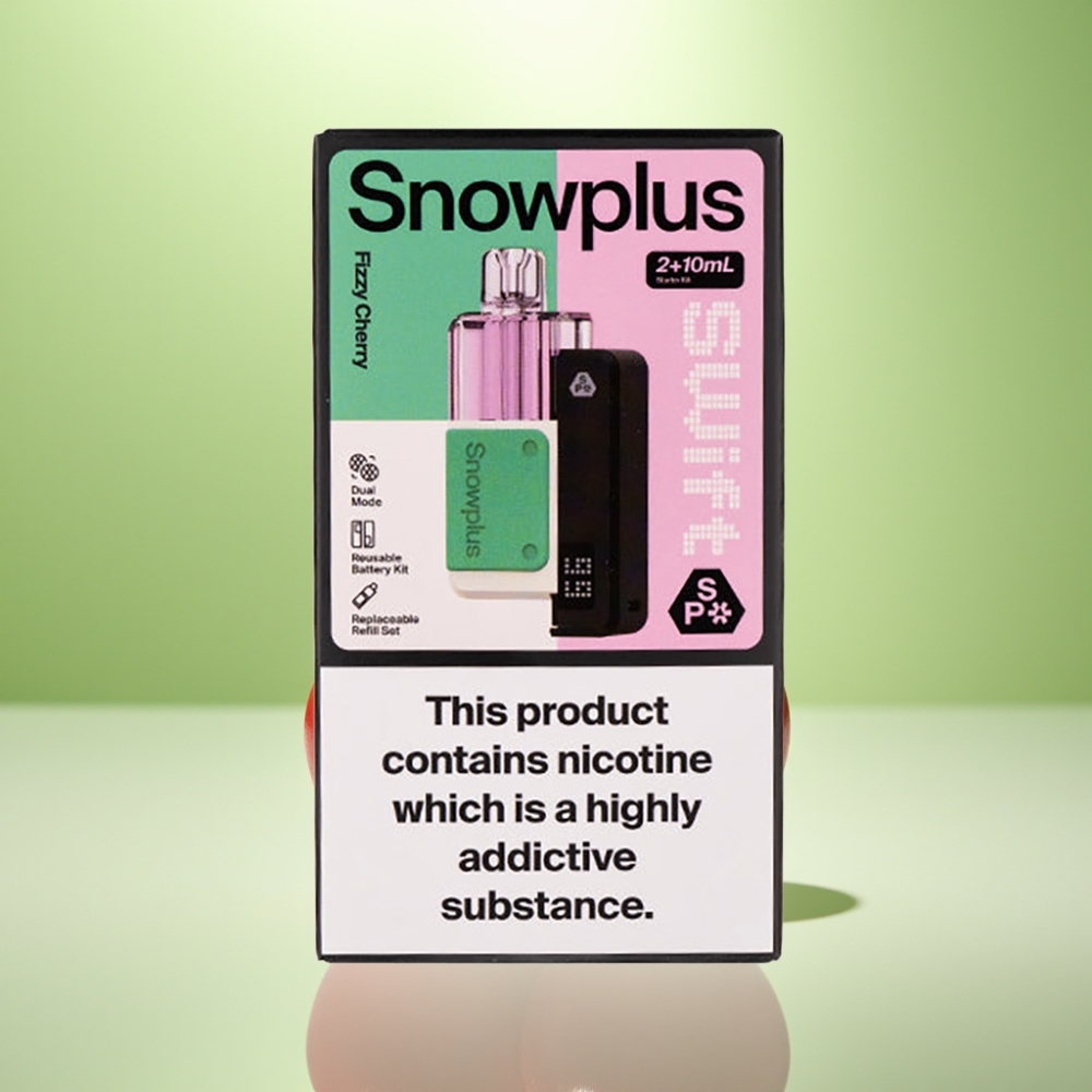 Snowplus Swift 5000 Puffs Prefilled Pod Kit Fizi Čeri – 1000 mAh, 2+10 ml, Dual Mesh