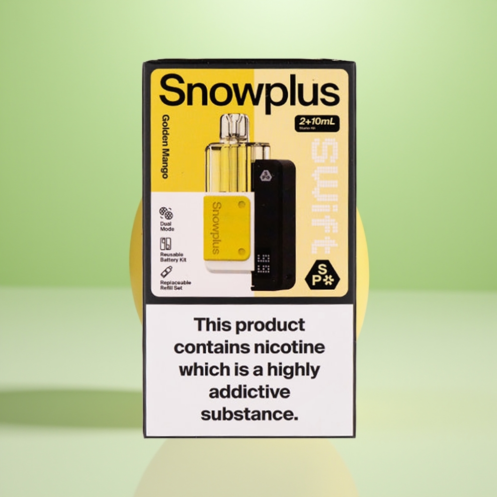 Snowplus Swift 5000 Pufova Prefilled Pod Kit Zlatni Mango – 1000 mAh, 2+10 ml, Dual Mesh